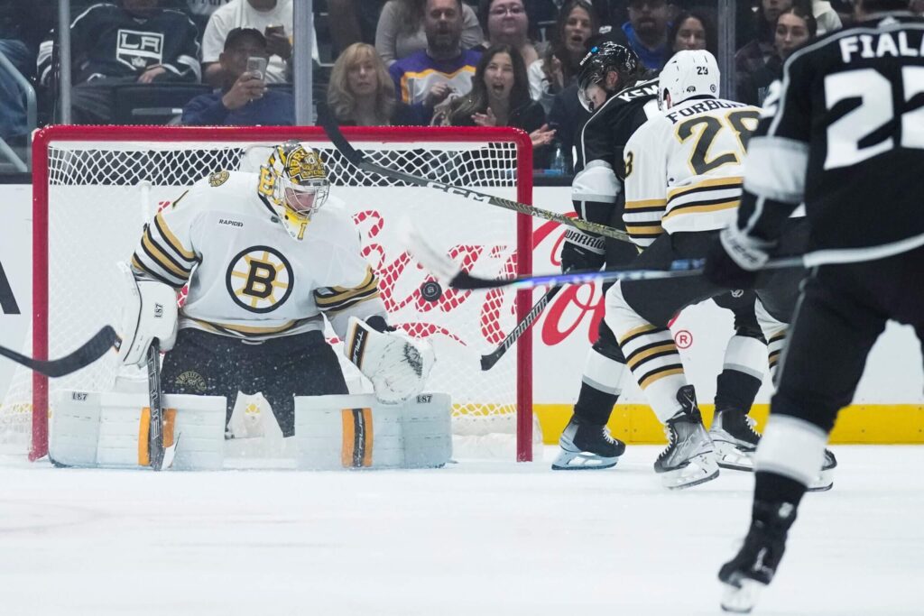 Carl Grundstrom with a Powerplay Goal vs. Boston Bruins