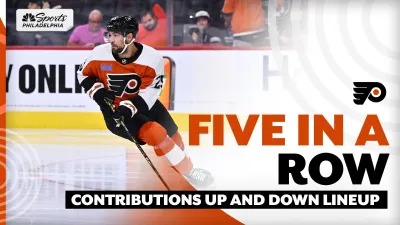 Flyers win 5 straight for first time since 2019-20 season
