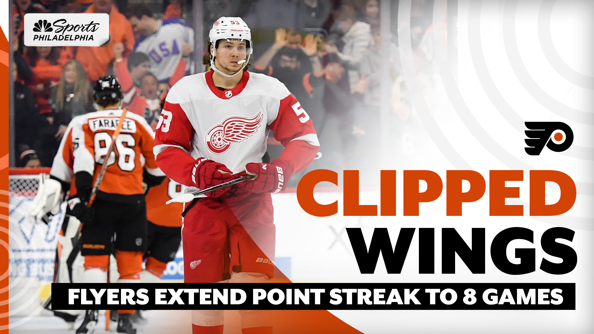 Ersson blanks Red Wings, Flyers push point streak to 8 games